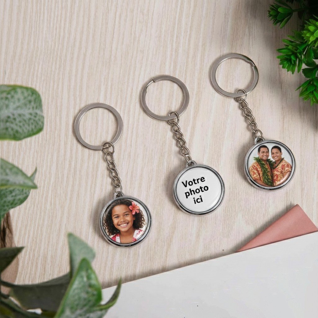 Porte clés double face personnalisable – Image 2