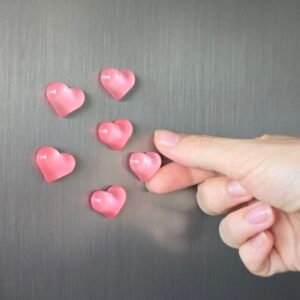 Lot de 6 magnets cœurs